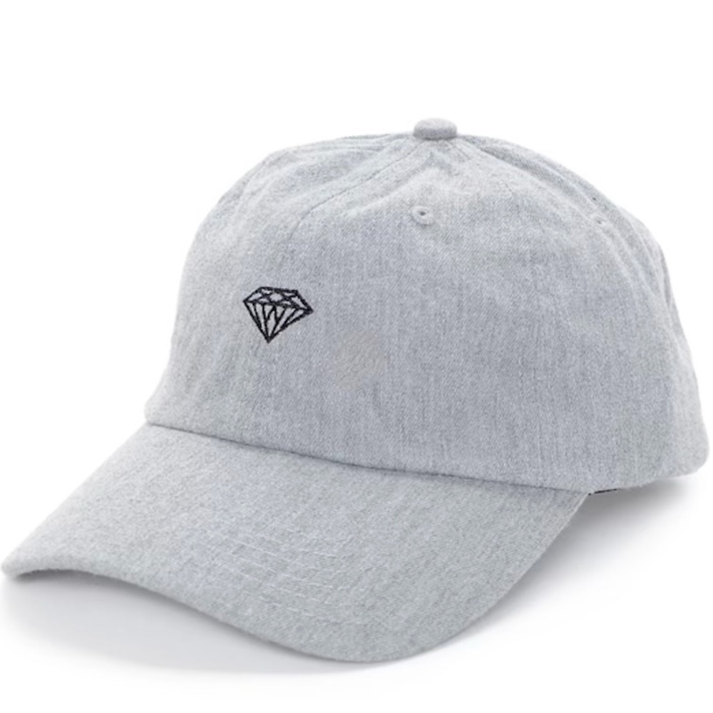 NEW  Diamond Supply Co OG Script Gray Men Sport Dad Hat